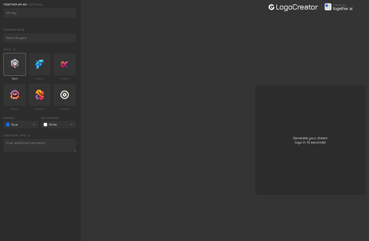 一款开源AI Logo生成器LogoCreator