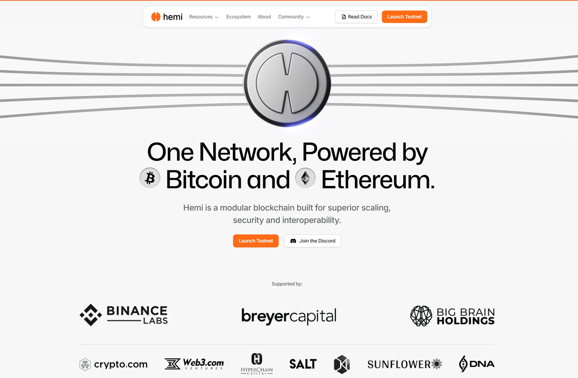 比特币生态模块化公链｜Hemi Network 获取奖励教程